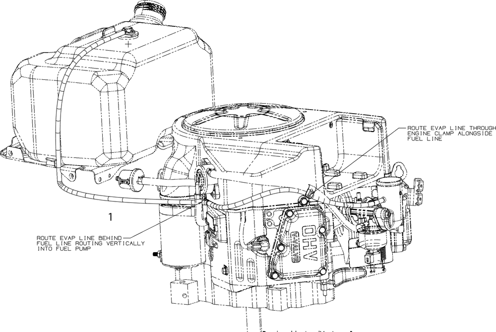 Fuel Accessories Diagram and Parts List for XT2-GX54KW (14AHA3TMA10)(2021) Cub Cadet Lawn Tractor